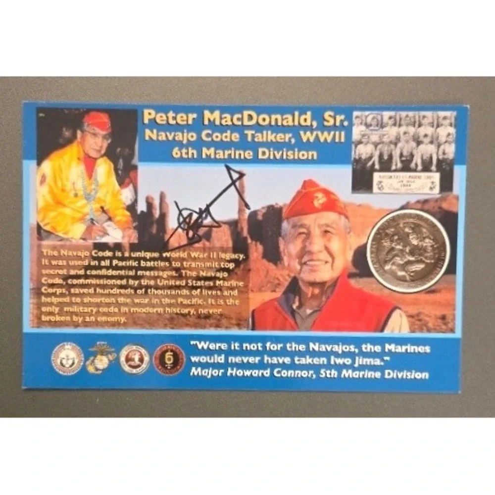 Navajo Weapon The Navajo Code Talkers Signed Peter MacDonald WWII Book